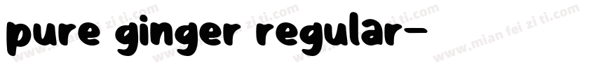 pure ginger regular字体转换